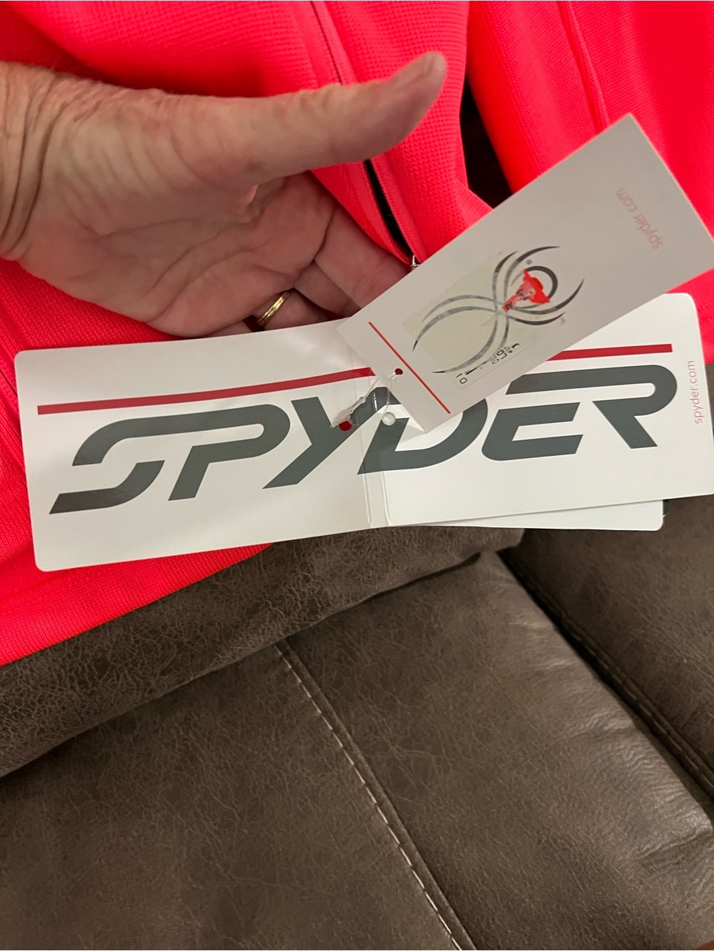 Spyder Women’s Red Full‑Zip Fleece Jacket - Picture 6 of 9